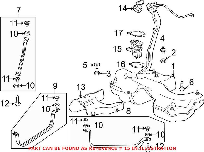 Audi Fuel Pump and Strainer Set 8W0919087K